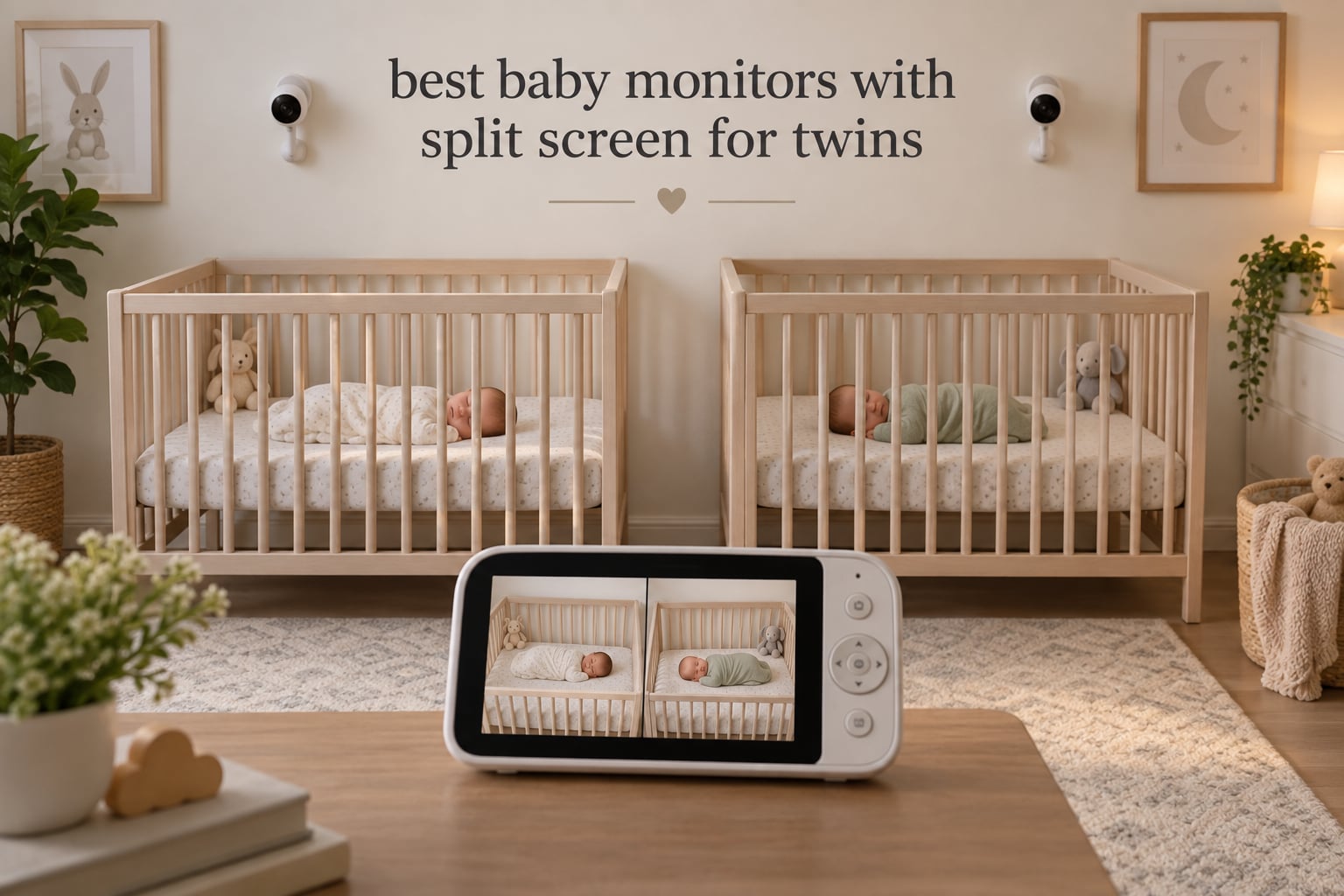 best baby monitors with split screen for twins