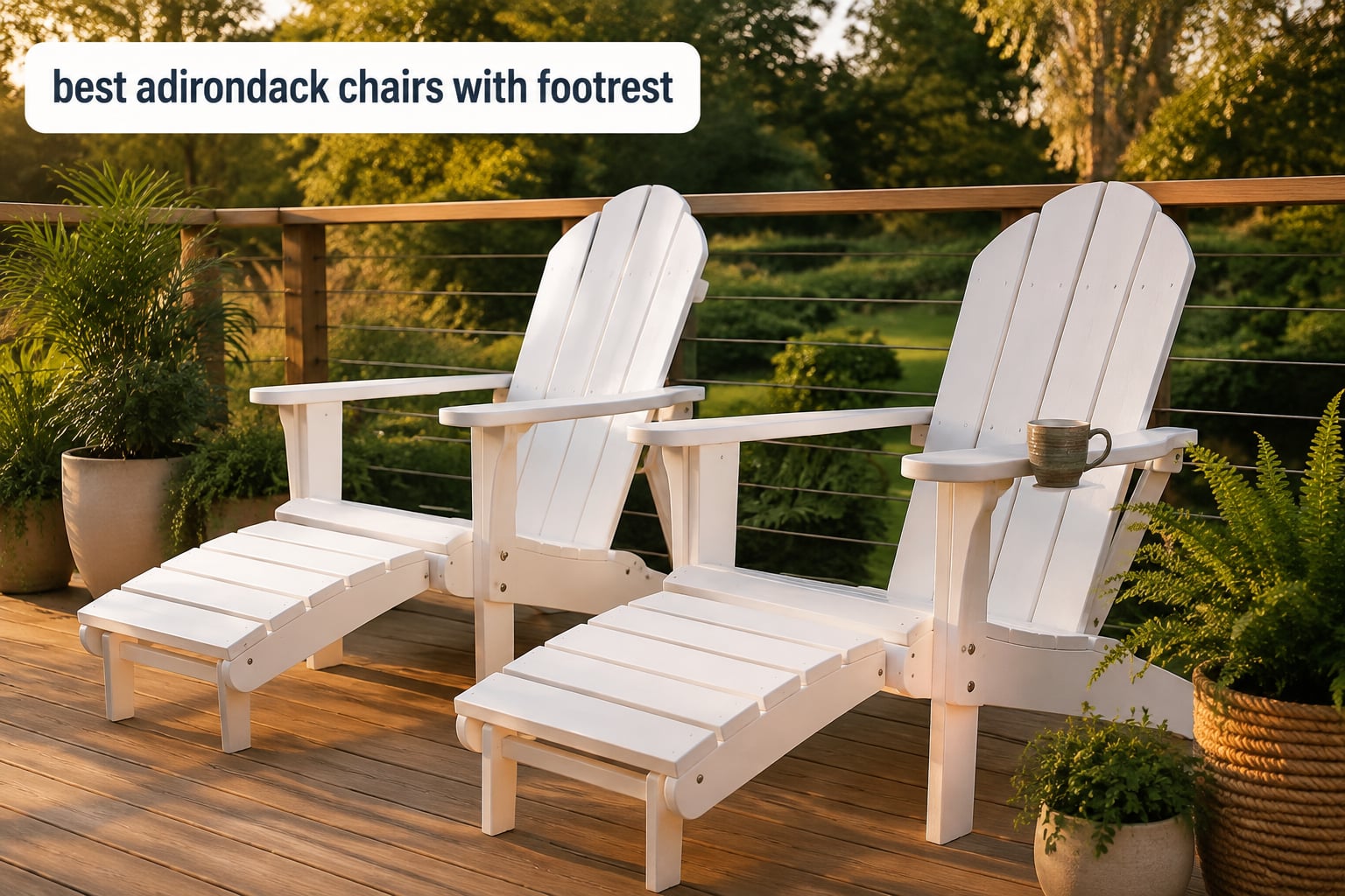 best adirondack chairs with footrest