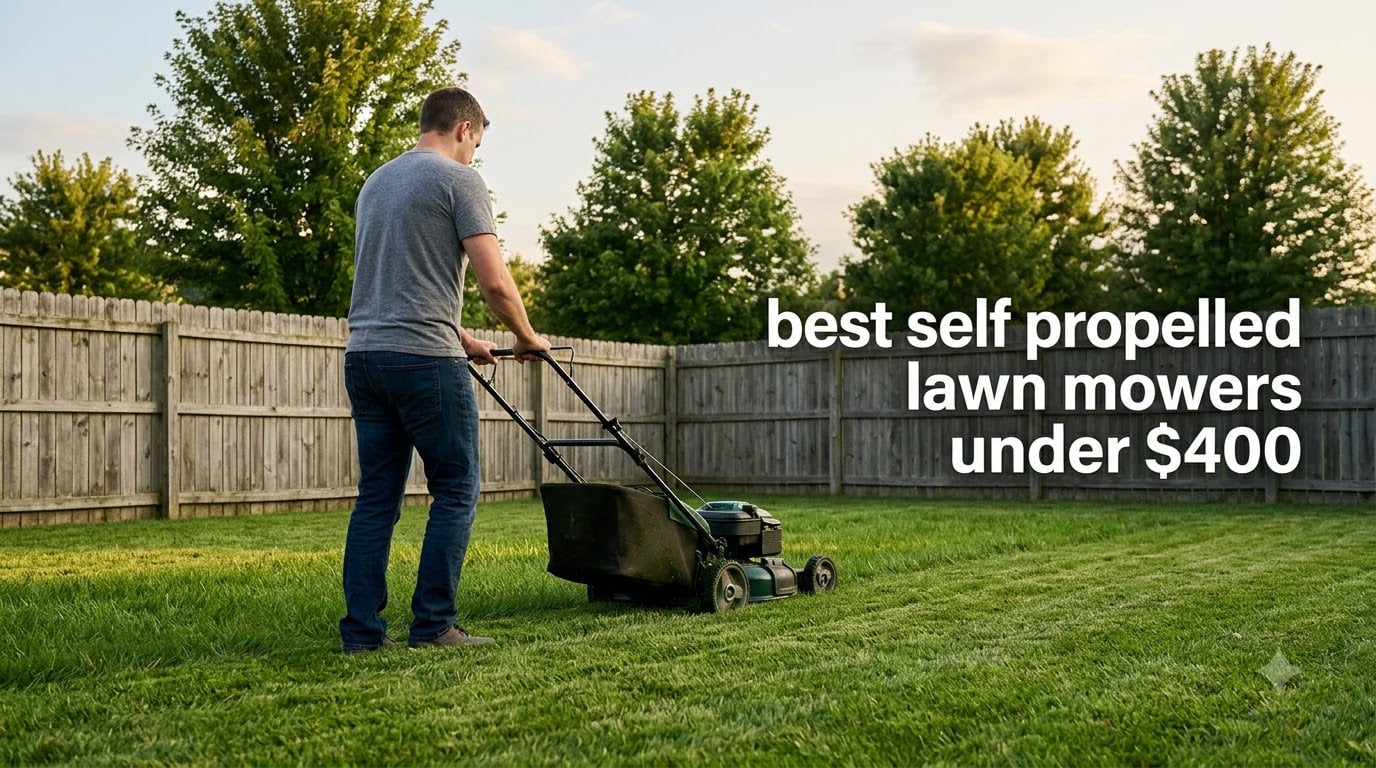best self propelled lawn mowers under $400