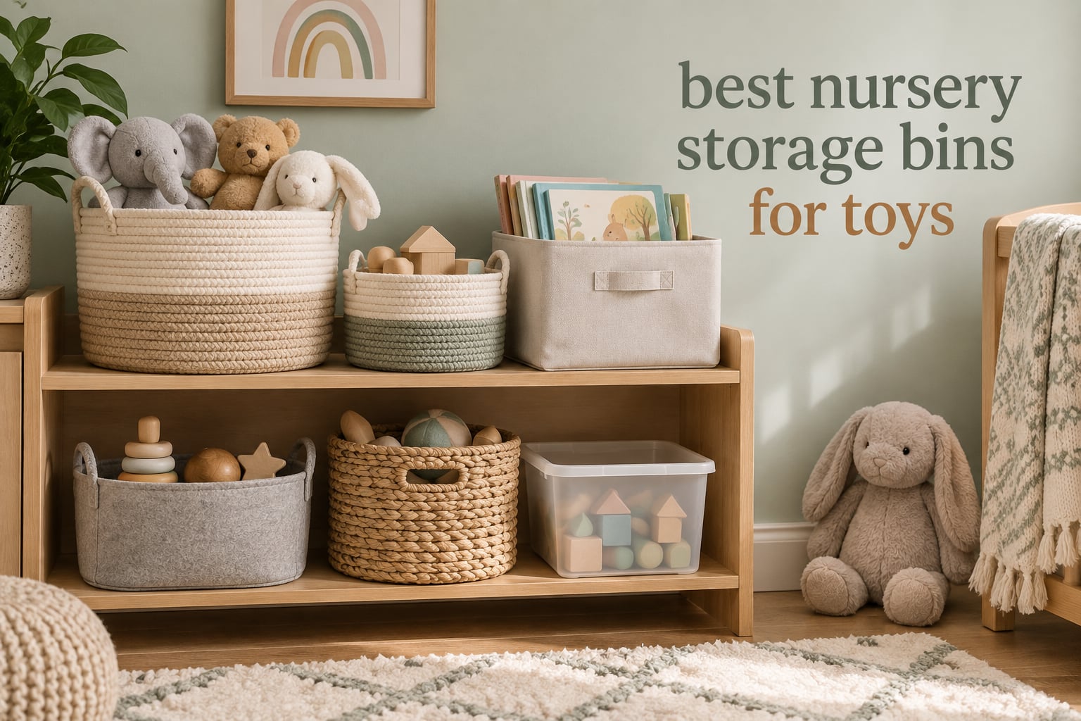 best nursery storage bins for toys
