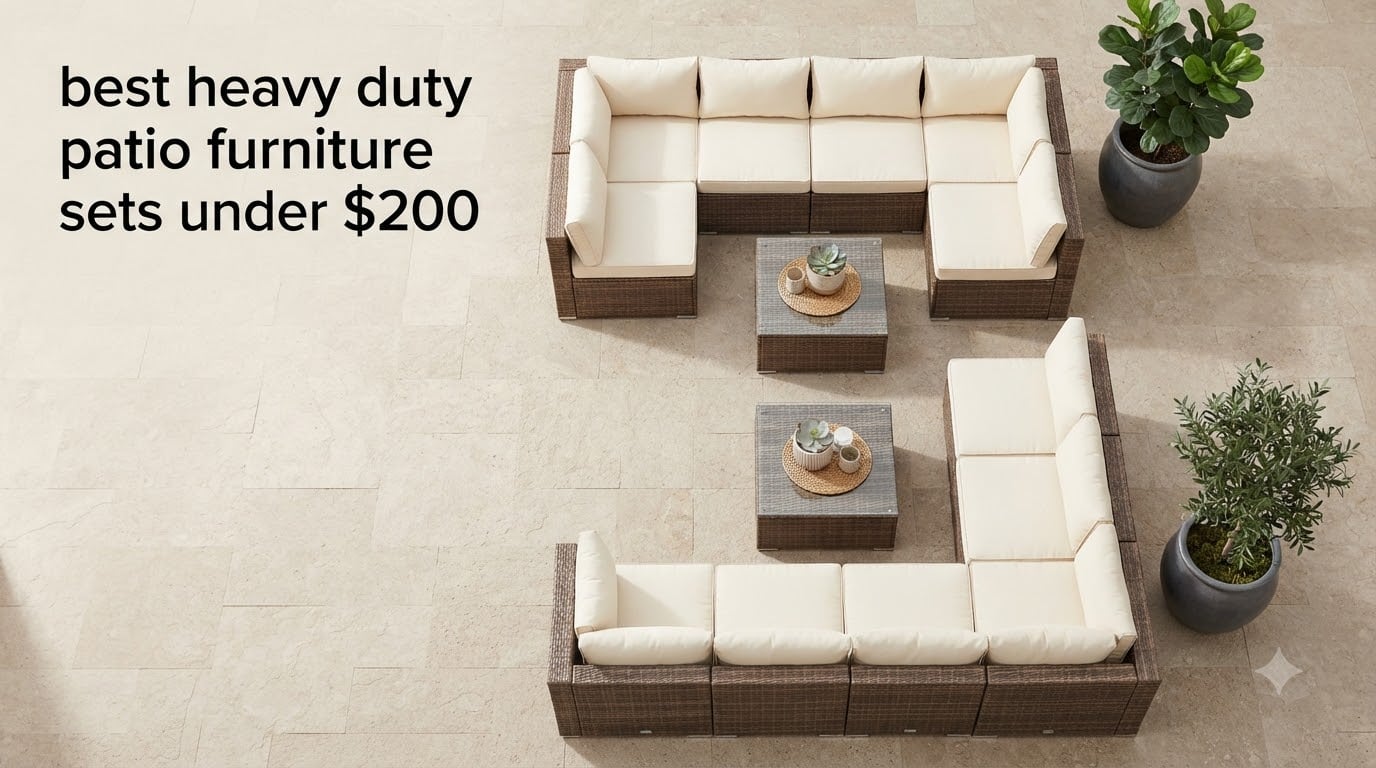 best heavy duty patio furniture sets under $200