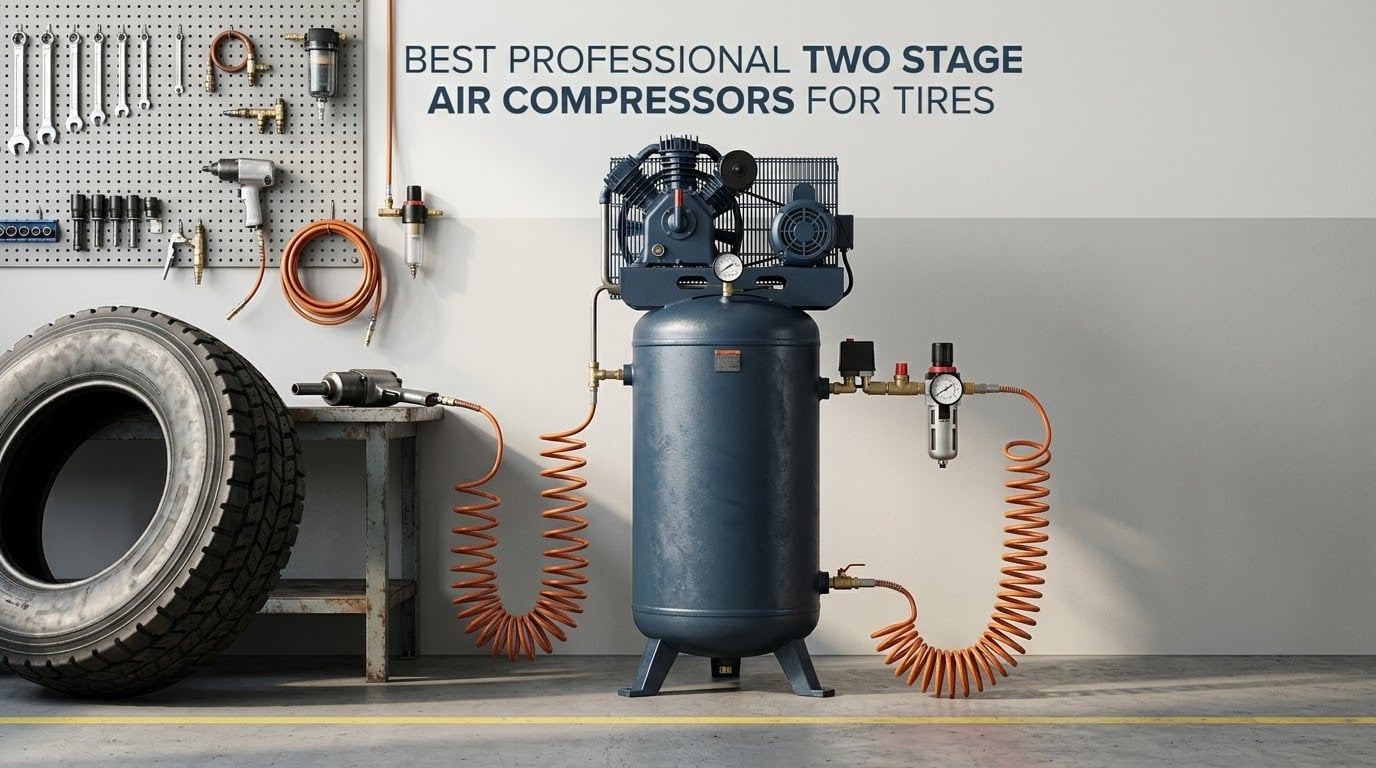 best professional two stage air compressors for tires