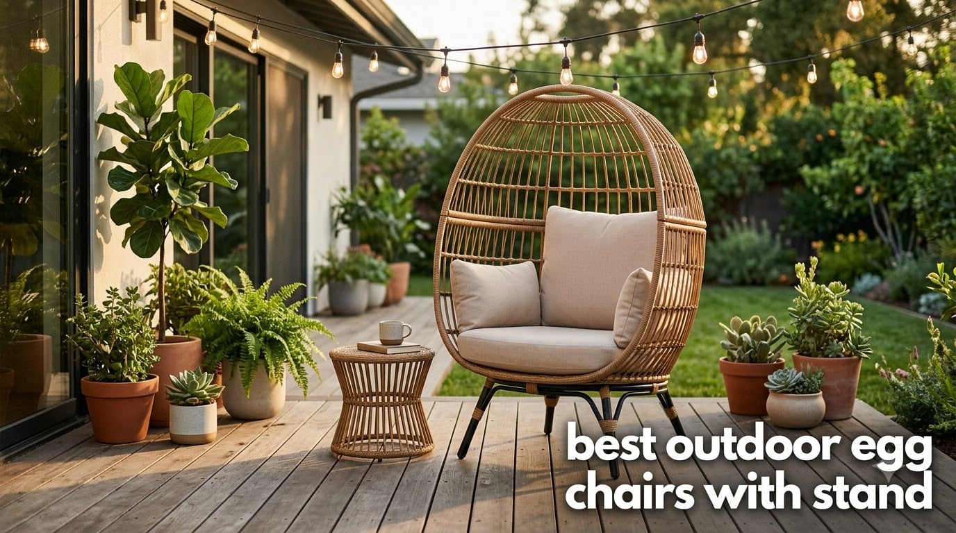 best outdoor egg chairs with stand